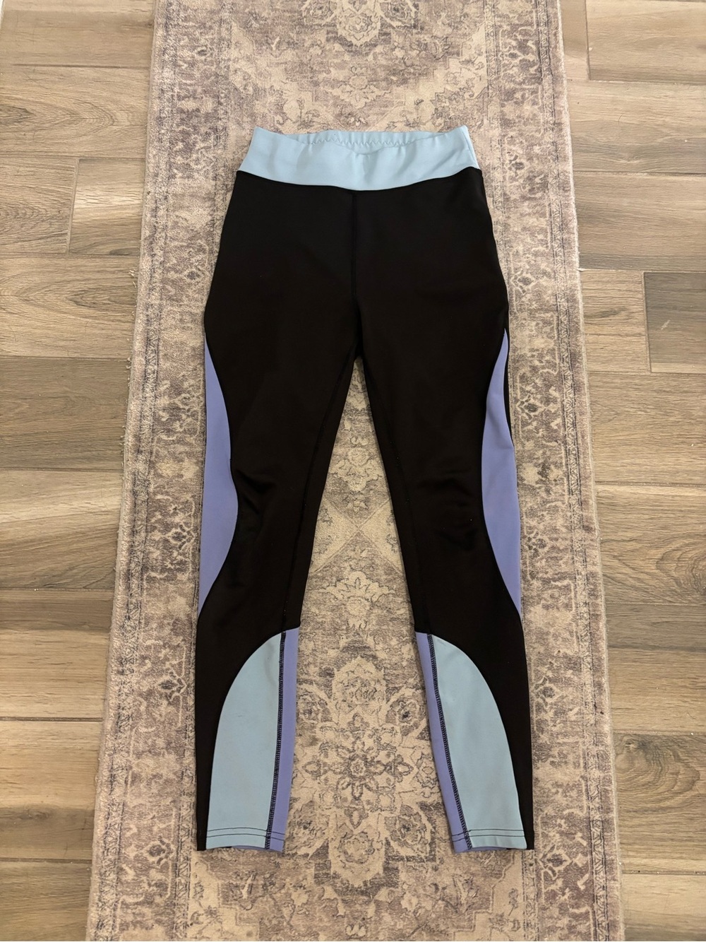 Popfit leggings blue and black m
